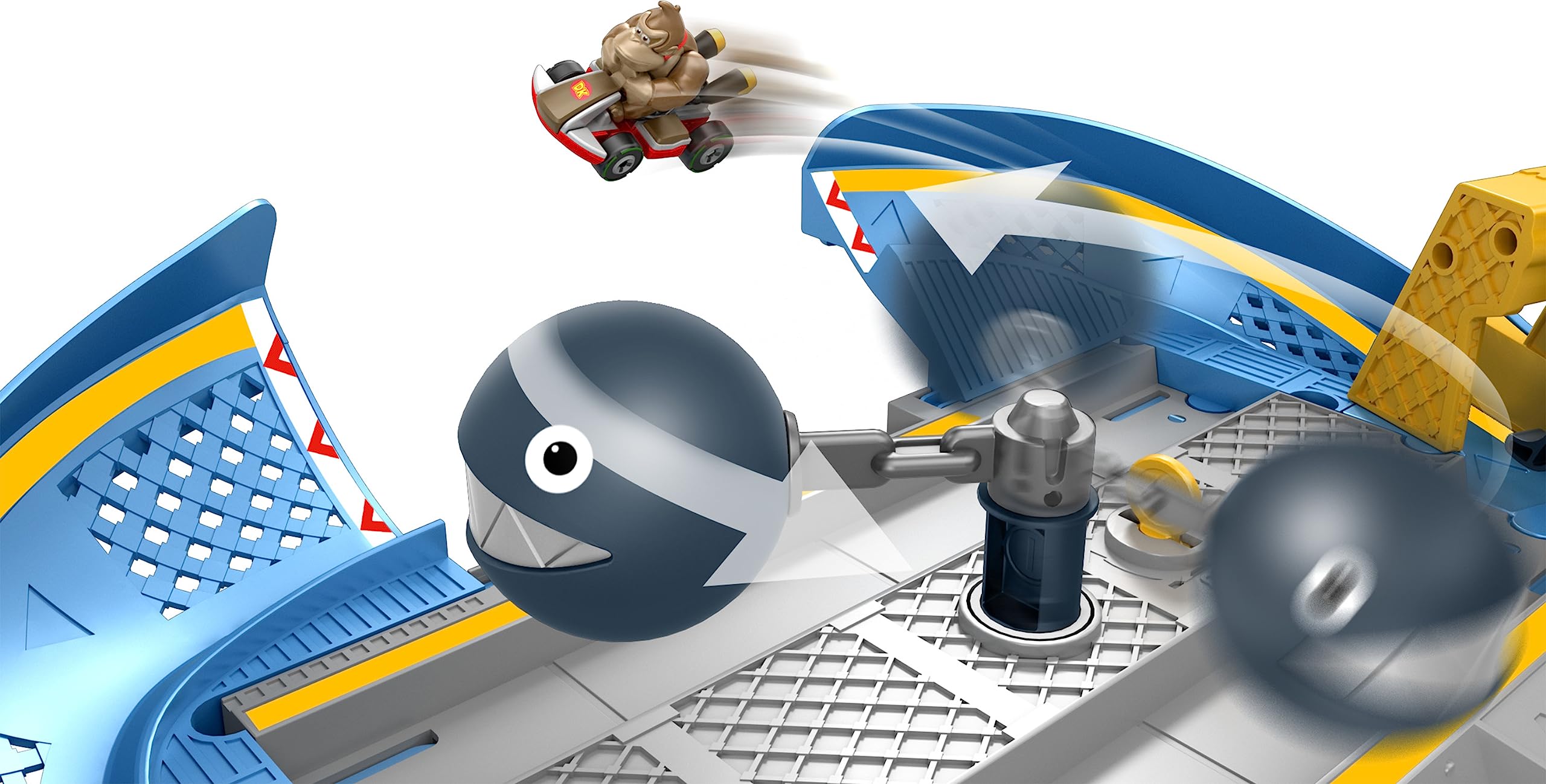 Hot Wheels Mario Kart Luigi Die-Cast; authentic mini-figure boosts race realism.