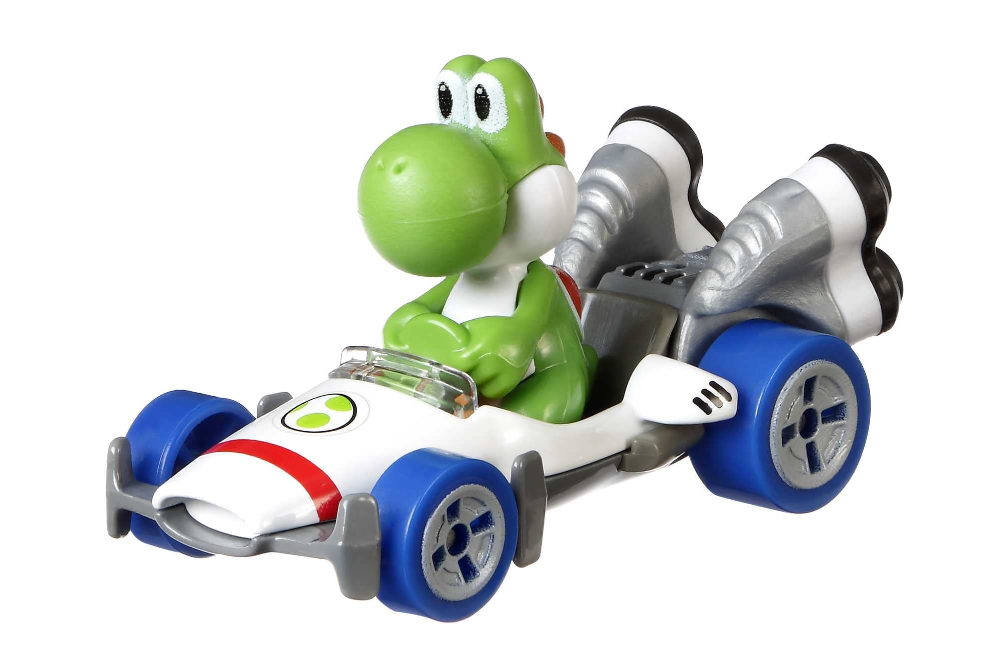 Hot Wheels Mario Kart Mario 1:64 die-cast car for fast track racing and stunt play.