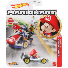 Hot Wheels Mario Kart Mario 1:64 die-cast kart for imaginative racing and play