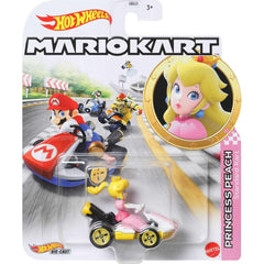 Hot Wheels Mario Kart Peach 1:64 die-cast vehicle for fast track play