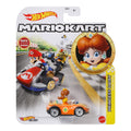 Hot Wheels Mario Kart Princess Daisy Wild Wing front view shows vibrant finish for arcade-style play
