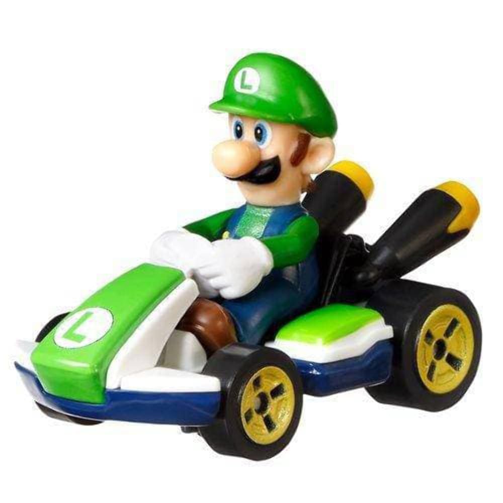 Hot Wheels Mario Kart Toad 164 top-down view reveals detailed decals and scale