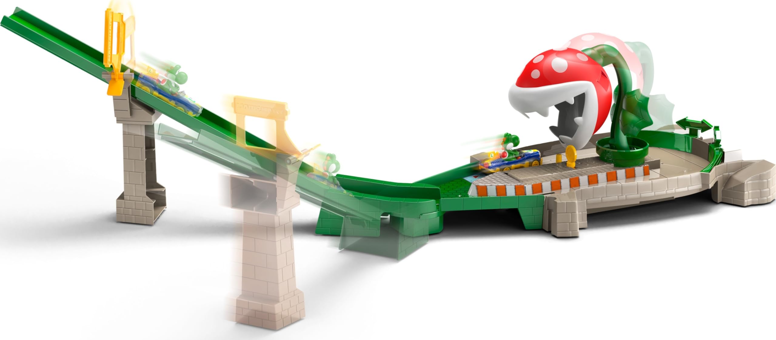Hot Wheels Mario Kart Boo's Spooky Sprint image features spooky track enemies for brave play.