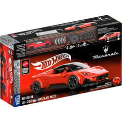 Hot Wheels Maserati MC20 building kit in 1/32 scale for creative, hands-on play.