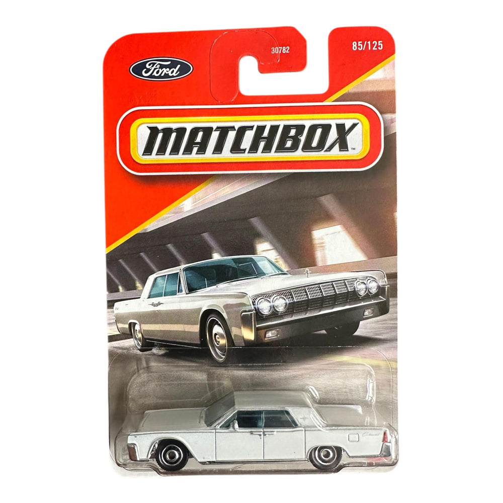 Hot Wheels Match Box 1964 Lincoln Continental white die-cast car for display and imaginative play