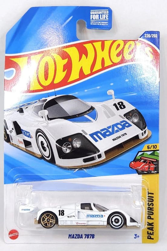 Hot Wheels Mazda 787B white diecast – perfect for display, gifting, and growing a racing collection.
