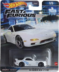 Hot Wheels Mazda RX-7 FD Fast & Furious model, ideal for display and collectors