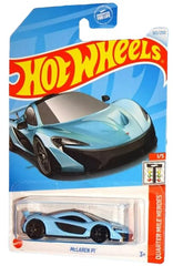 Hot Wheels McLaren P1 1/5 scale in light blue; ideal for display and imaginative racing play