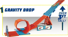 Hot Wheels Mega Jump captures dramatic launches for action-packed sessions.