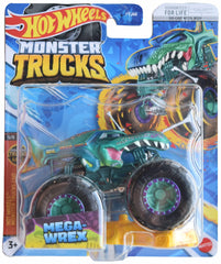 Hot Wheels Mega Wrex connect and crash truck with bold colors for action play