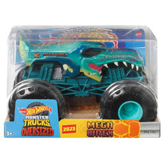 Hot Wheels Mega Wrex 2023 detail close-up captures authentic Monster Truck styling