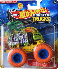 Hot Wheels Monster Trucks 2025 1:64 diecast model offers durable metal build for play or display