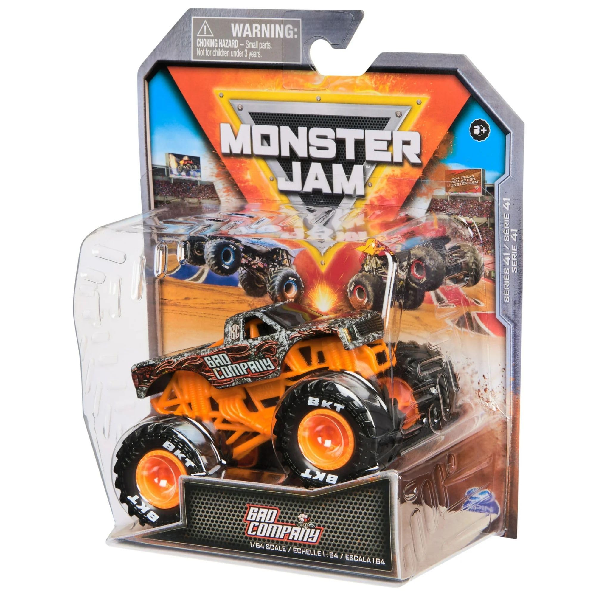 Hot Wheels Monster Trucks Bad Company Series 41 action pose communicates play and display versatility