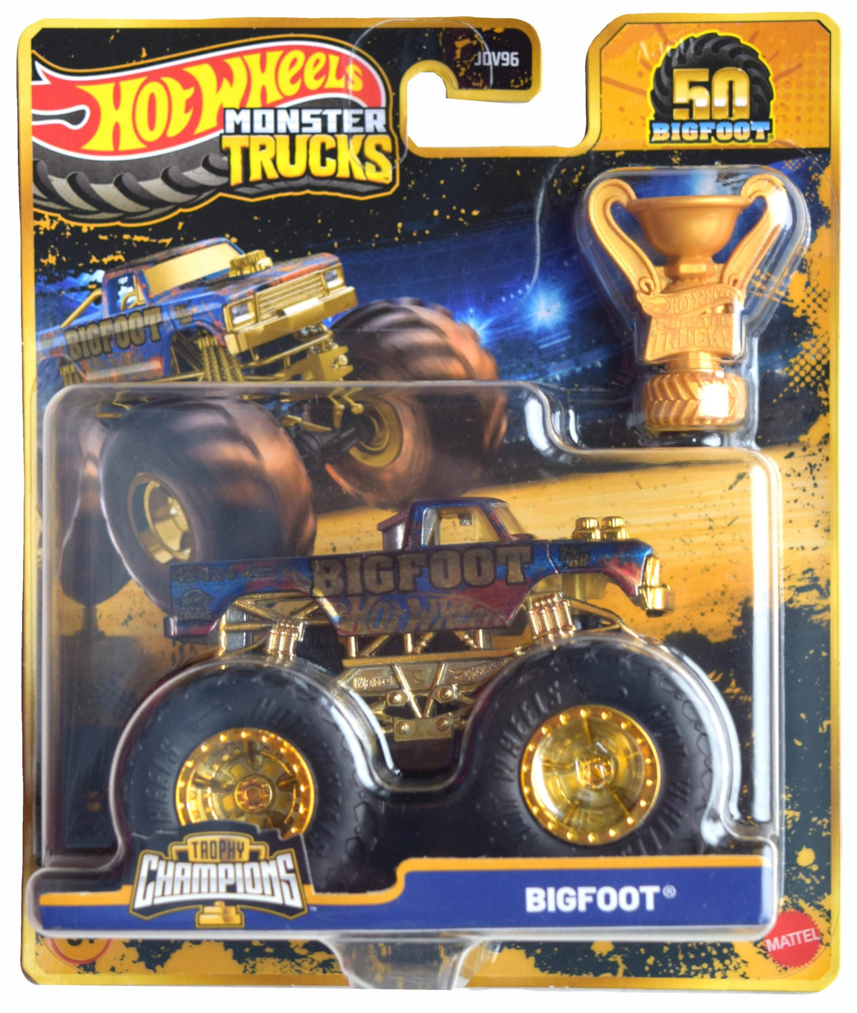 Hot Wheels Monster Trucks Bigfoot 1:64 die cast, detailed for display and collection.