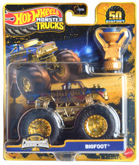 Hot Wheels Monster Trucks Bigfoot 1:64 die cast, detailed for display and collection.