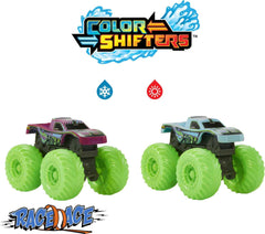 Hot Wheels Race Ace Color Reveal barrel with dual color options