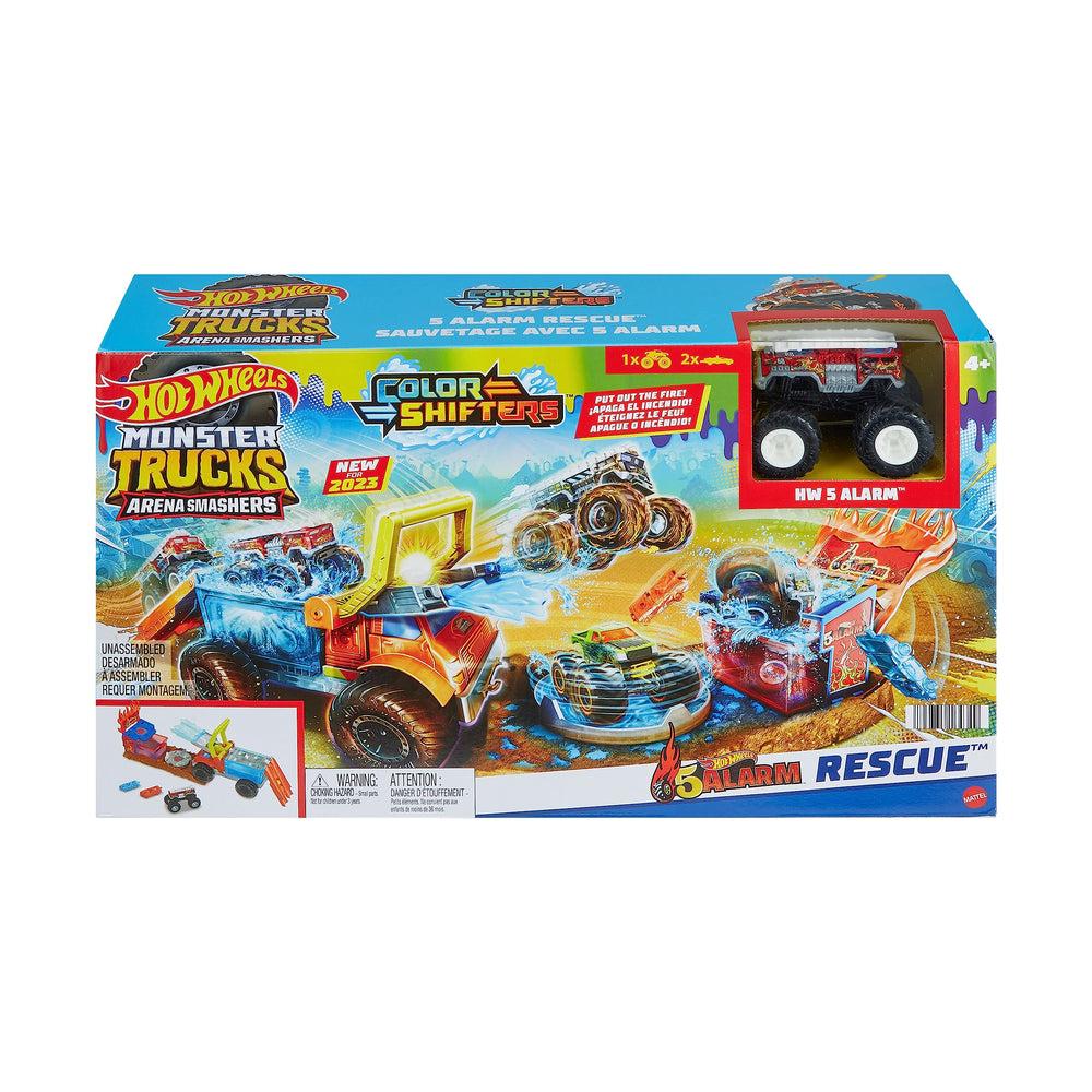 Hot Wheels Color Shifters action on the stand with rotating platform.
