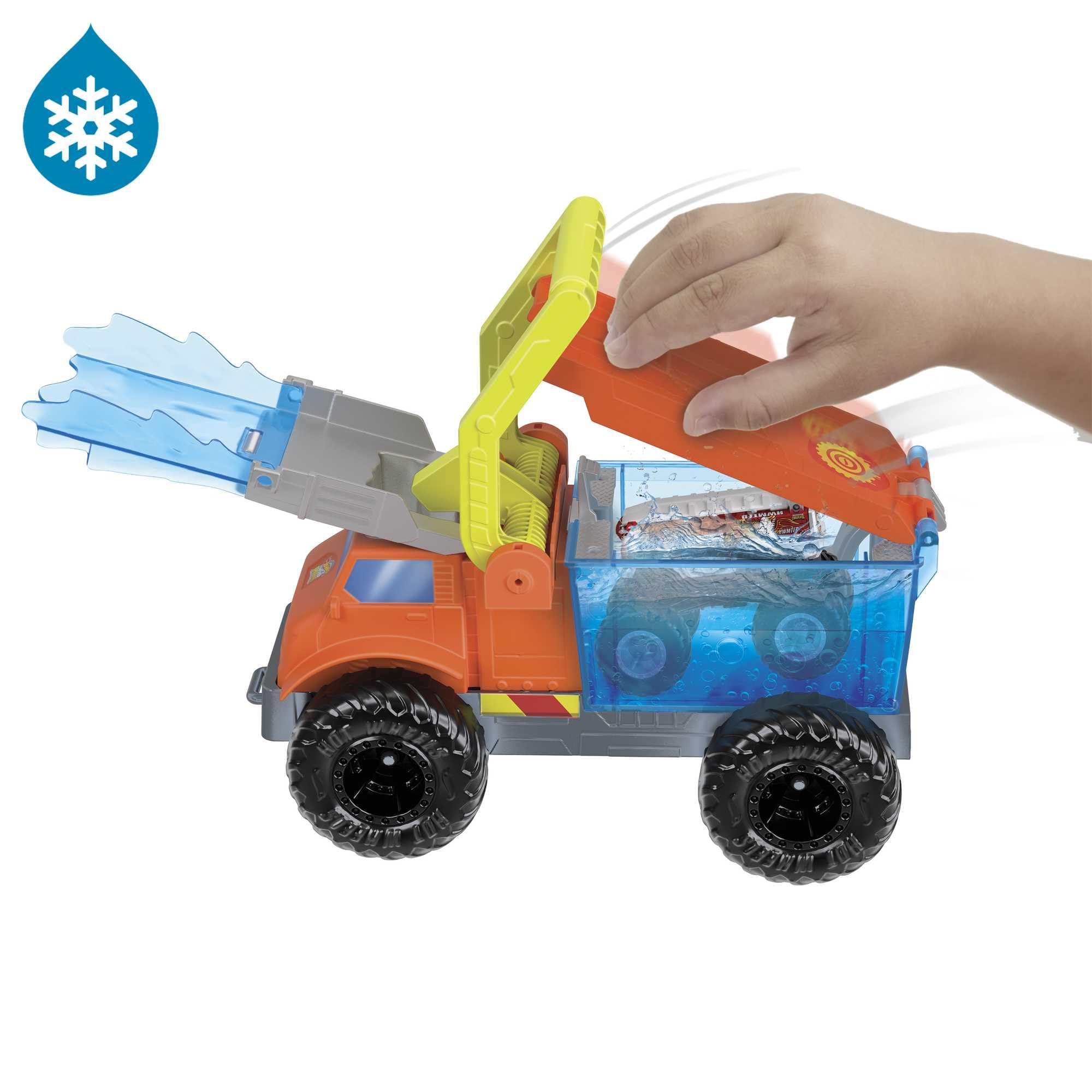 Hot Wheels demolition car 2 activates additional color changes on impact.