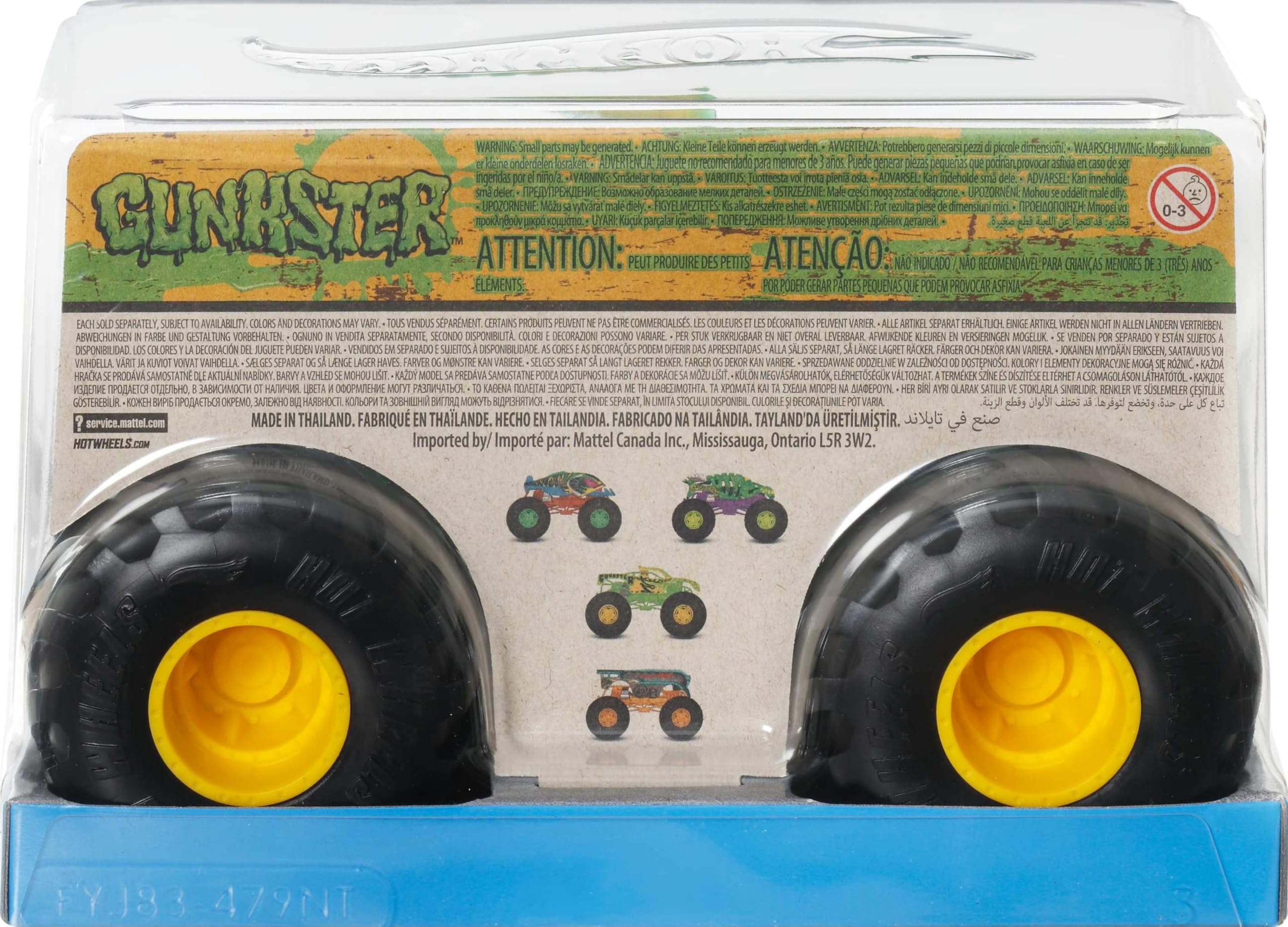 Hot Wheels Monster Trucks gift for kids 3 years and up.