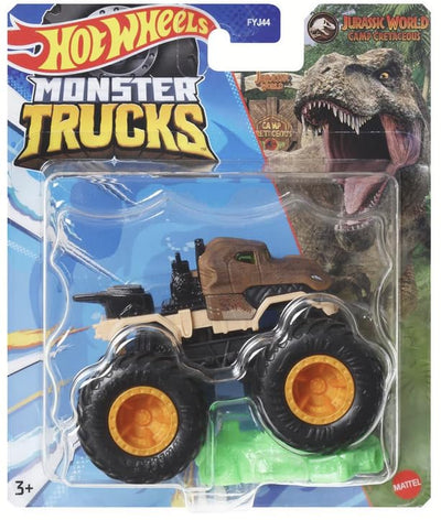Hot Wheels Tyrannosaurus T-Rex monster truck in 1:64 scale, great for display or pretend racing