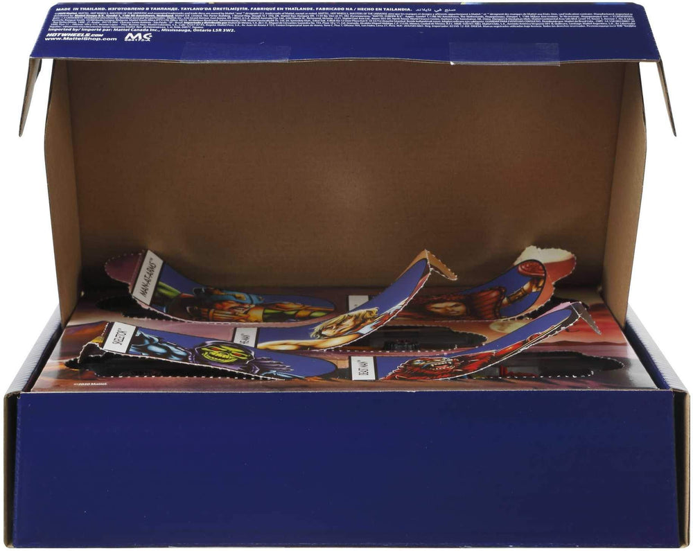 Hot Wheels MOTU Skeletor 1:64 scale car with bold colors for imaginative battles