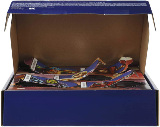 Hot Wheels MOTU Skeletor 1:64 scale car with bold colors for imaginative battles
