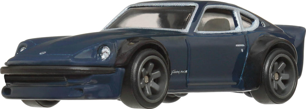 Hot Wheels Nissan Fairlady Z front view with authentic decals for display and collection.