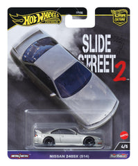 Hot Wheels Nissan Silvia S14 Slide Street—ideal for display and collection.