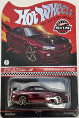 Hot Wheels Nissan Skyline GT-R BNR34 with opening hood for dramatic display