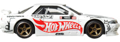 Hot Wheels Nissan Skyline GT-R R32 Pandem wheel detail emphasizes Real Riders realism.