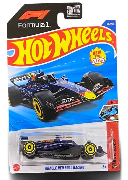 Hot Wheels Oracle RB Racing Track Aces diecast car with authentic livery, ideal for display and play.