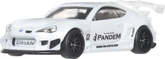 Hot Wheels Pandem Subaru BRZ 1:64 with Real Riders tires for collector display
