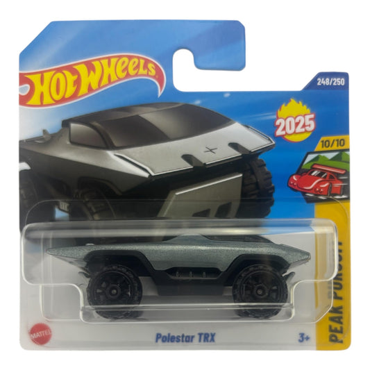 Hot Wheels Polestar TRX Silver front view, ideal display piece for collectors