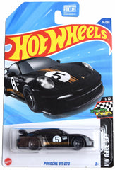 Hot Wheels Porsche 911 GT3 HW Race Day black die-cast car for display and collection