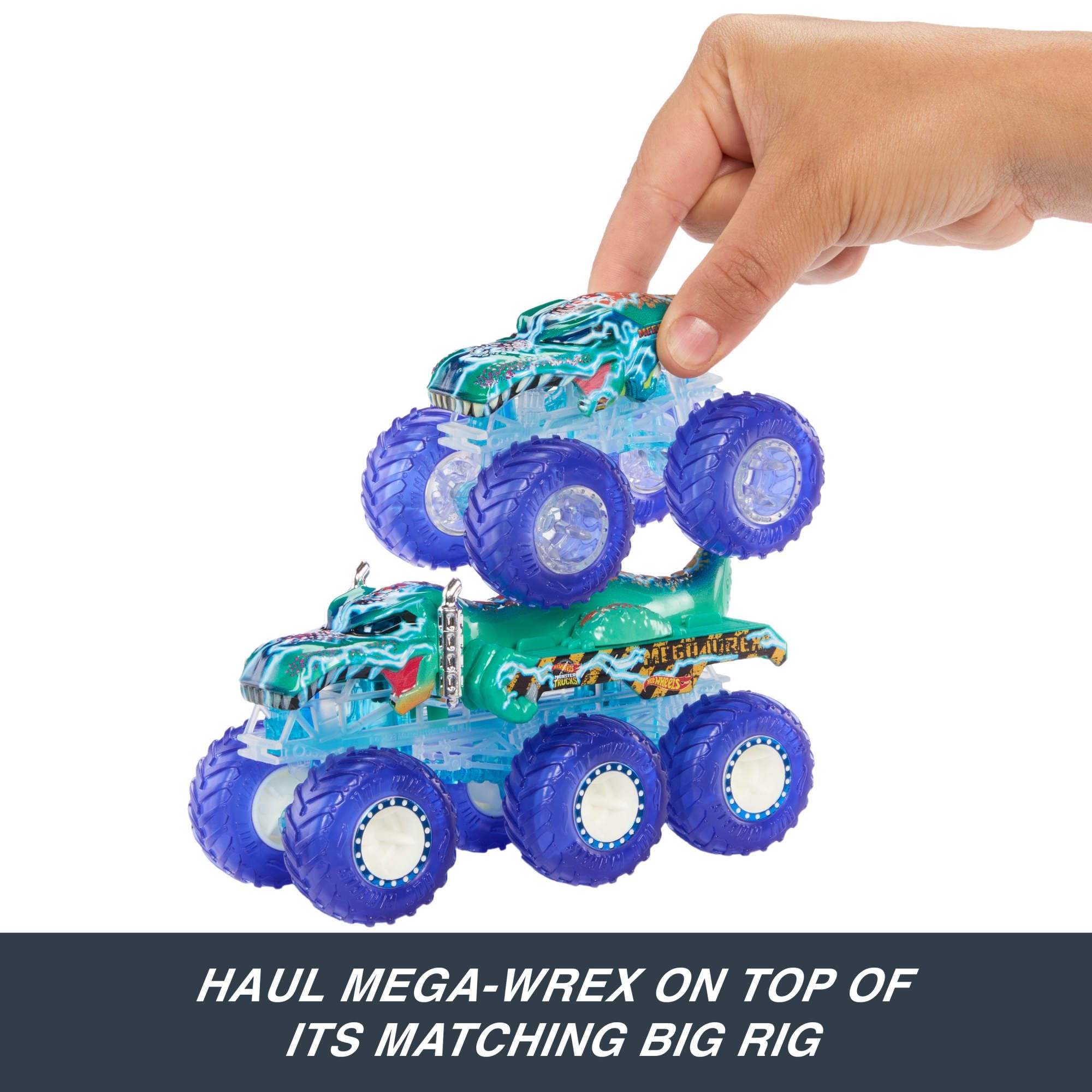Mega-Wrex truck side deco highlights dynamic graphics for play.