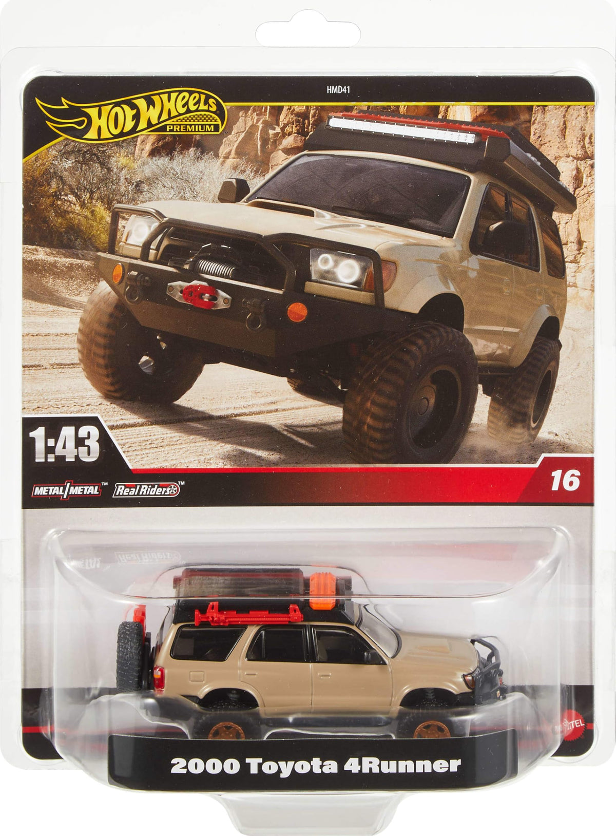 Hot Wheels Premium 1:43 scale vehicle with Real Riders tires perfect for display or collection