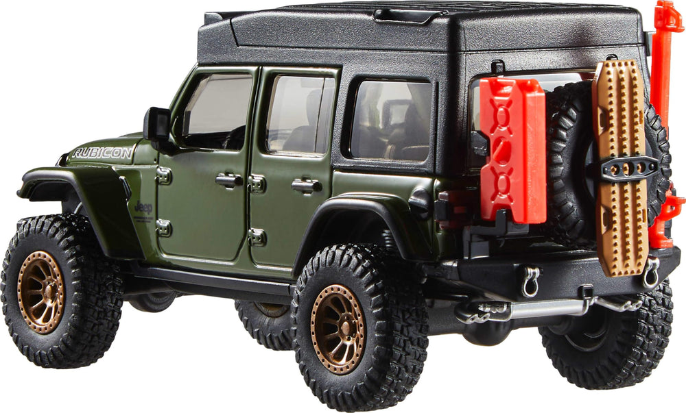 Hot Wheels Premium 1:43 close-up of headlights and taillights for realism.