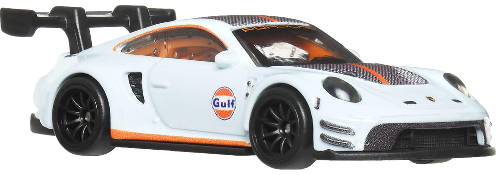Hot Wheels Premium 2025 Circuit Legends metal body and chassis indicate durability
