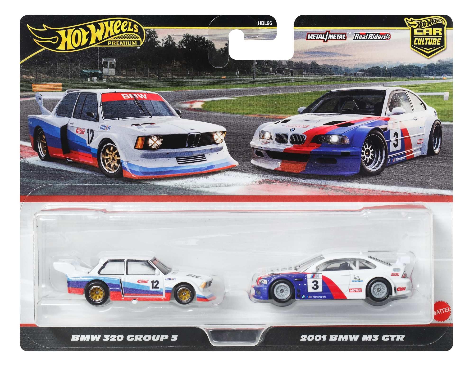 Hot Wheels Premium Car Culture 2-pack front view ideal for shelf display.