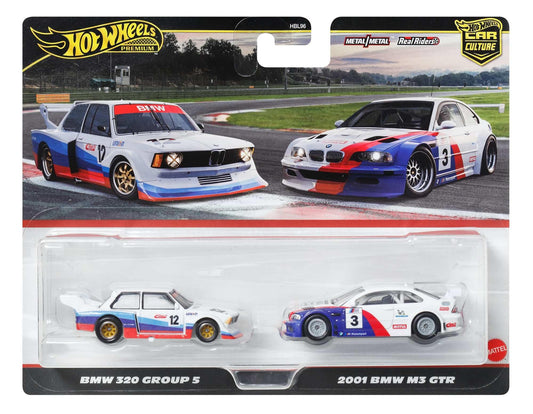 Hot Wheels Premium Car Culture 2-pack front view ideal for shelf display.