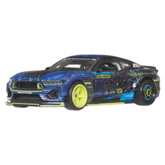 Hot Wheels Premium Car Culture 2024 Mustang RTR Spec 5-FD front angle, ideal for display.
