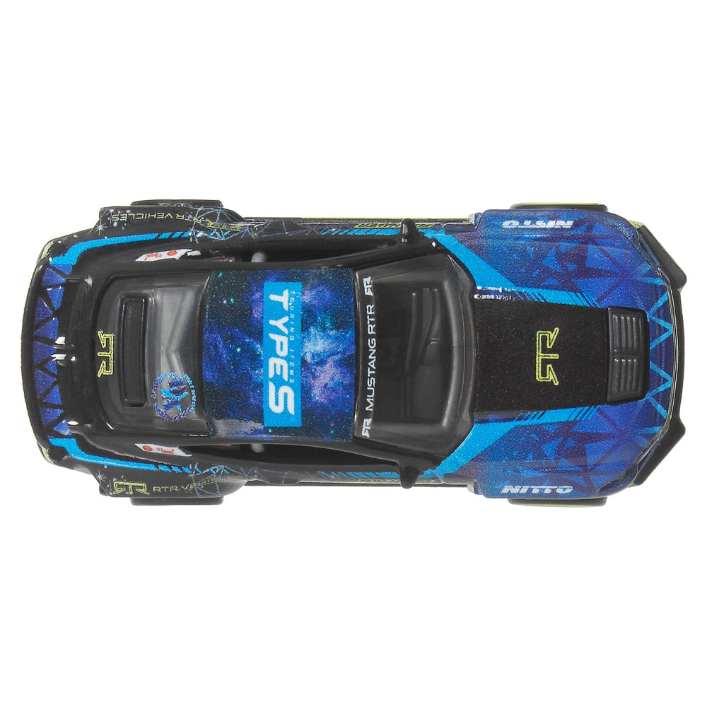 Hot Wheels Mustang RTR Spec 5-FD side view with authentic detailing for collectors.