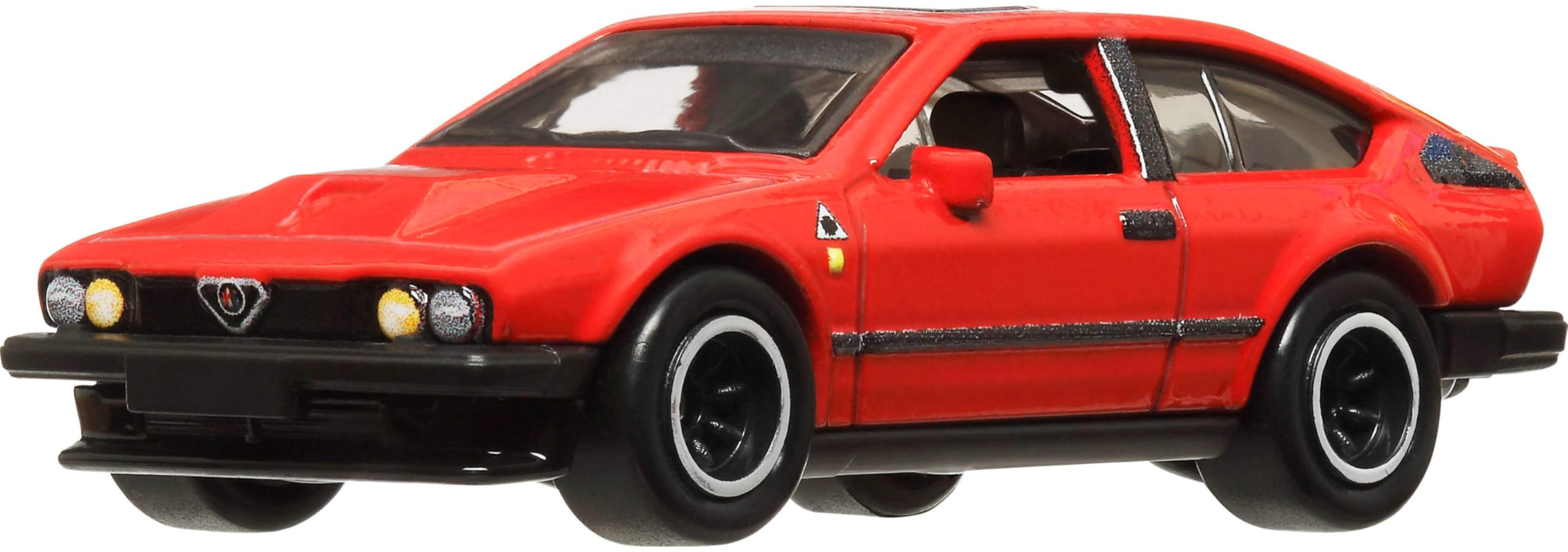 Hot Wheels Alfa Romeo GTV6 3.0 top-down angle for collectability and display.