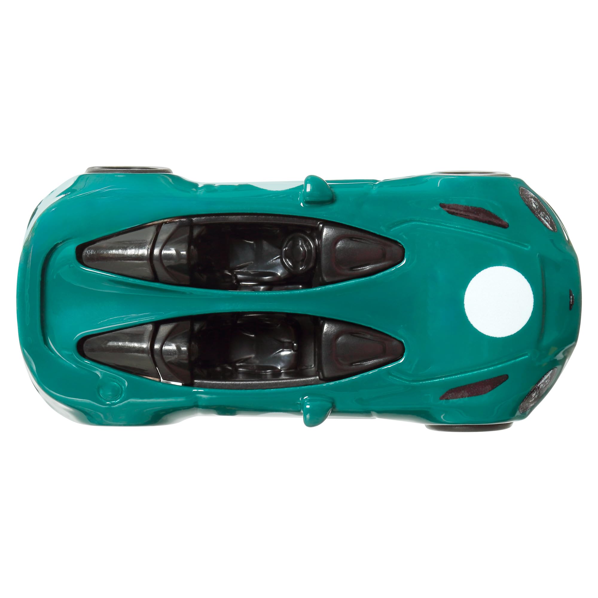 Hot Wheels Aston Martin V12 Speedster cabin detail enhances shelf appeal for collectors