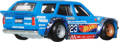 Hot Wheels Premium Car Culture Evo IX Wagon metal body and chassis, durable build.