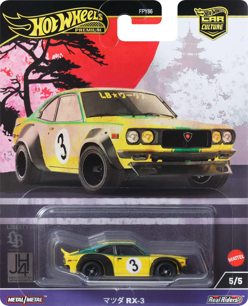 Hot Wheels Mazda RX3 display-ready model ideal for gifting