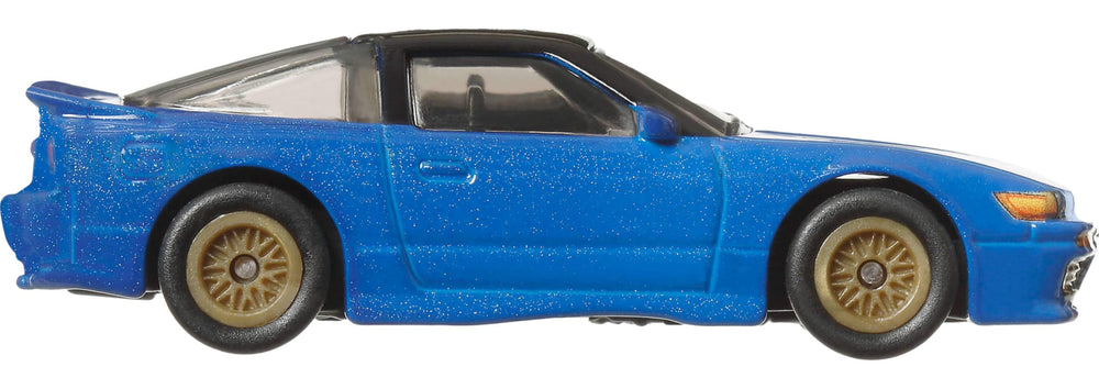 Hot Wheels Nissan SilEighty with metal body and chassis offers sturdy play and collection.