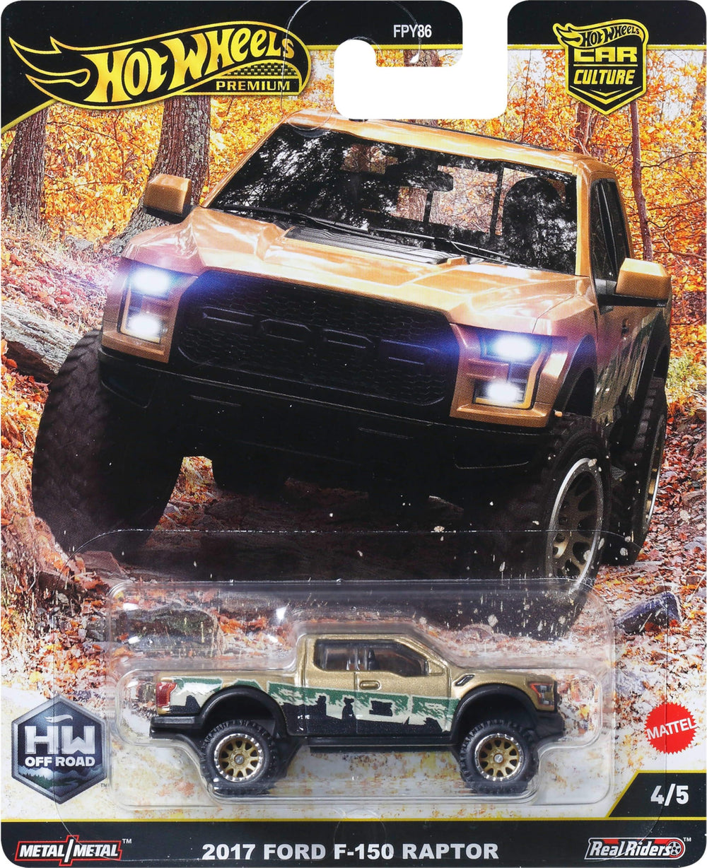 Official packaging art from Hot Wheels enhances shelf display