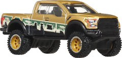 Detailed headlights and taillights on the Hot Wheels F-150 Raptor replica