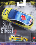 Hot Wheels Premium Car Culture Toyota Corolla GR slide street vehicle for display and collection.